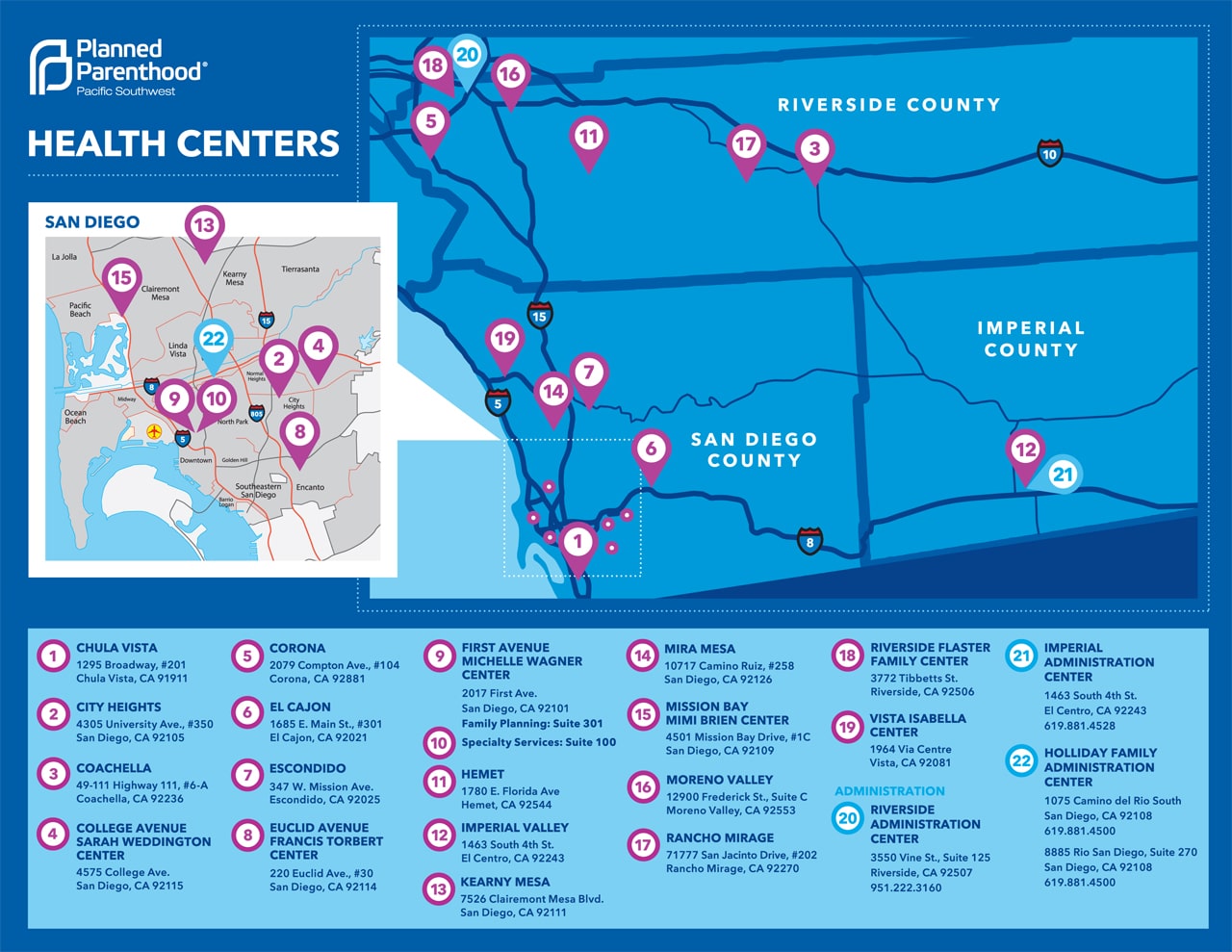 Locations Planned Parenthood